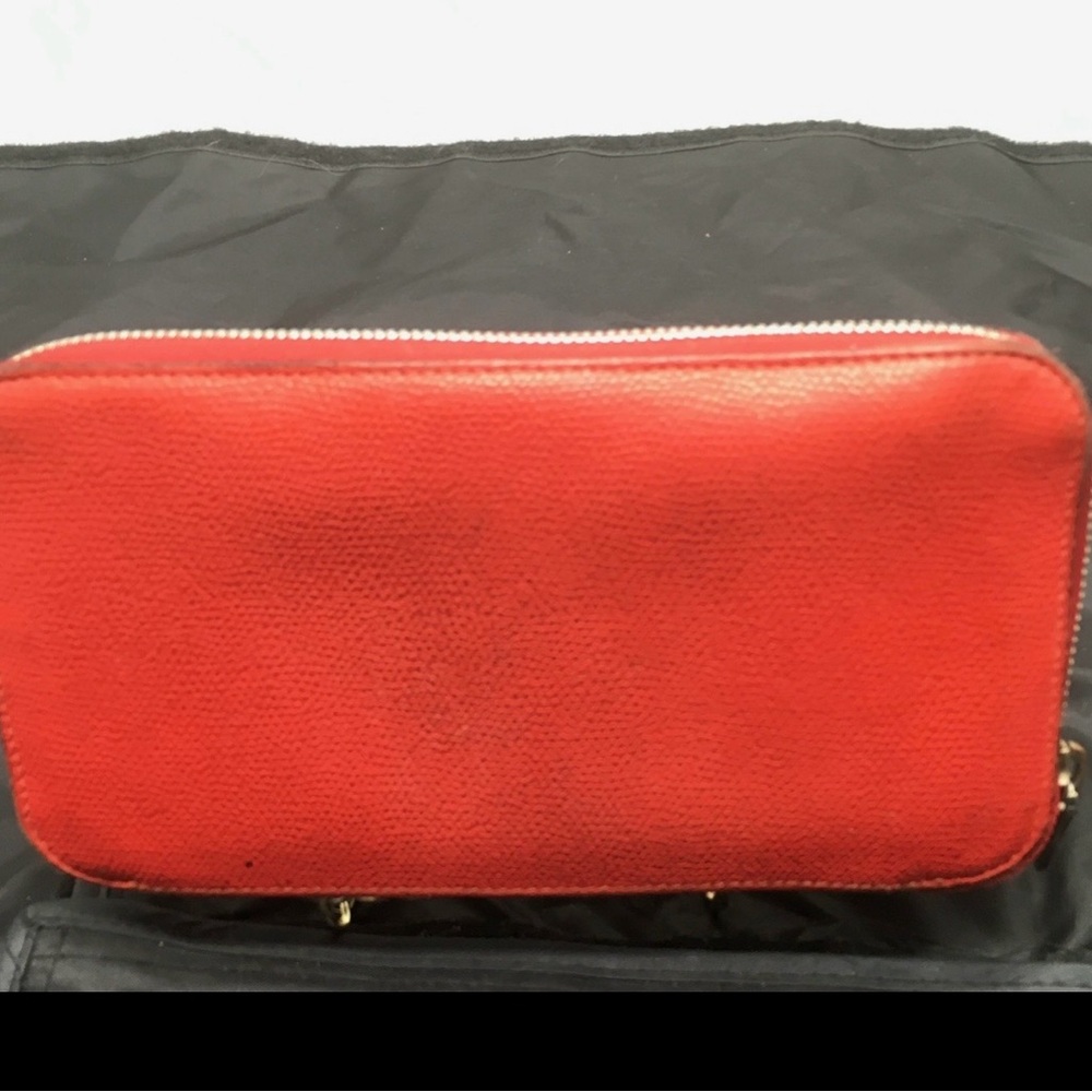 Valextra Italian Leather Zipper Wallet